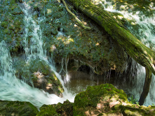Fototapeta premium Cascada La Vaioaga in Cheile Nerei national park -Romania