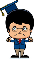 Cartoon Angry Teacher Boy
