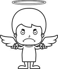 Cartoon Angry Angel Boy