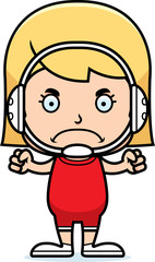 Cartoon Angry Wrestler Girl