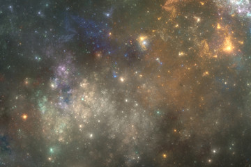 Stars and galaxy illustration, abstract space background