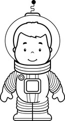 Cartoon Astronaut Boy