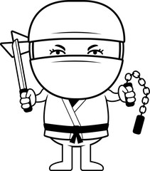 Cartoon Little Ninja Weapons