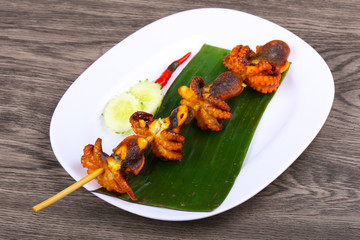 Octopus skewer