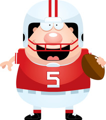 Cartoon Football Player Ball