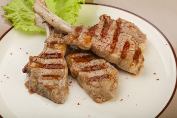 Grilled lamb