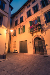 Historic disctrict in Lucca,Tuscany,Italy