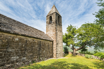 Fototapeta na wymiar Romanesque church in in Hrastovlje, Slovenia