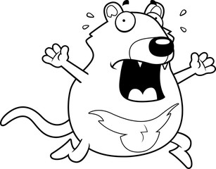 Cartoon Tasmanian Devil Panic