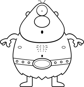 recommend clip art: Surprised Cartoon Cyclops