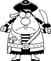Woman Pirate Angry