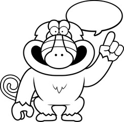 Cartoon Baboon Talking