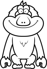 Cartoon Macaque