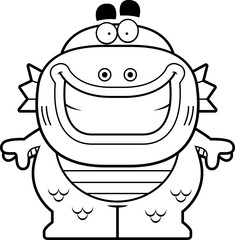 Smiling Cartoon Creature