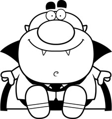Cartoon Vampire Sitting
