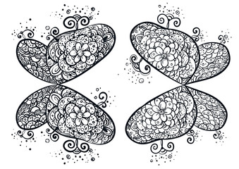 узорные бабочки