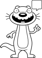 Cartoon Otter Talking