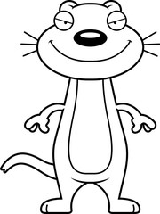 Sly Cartoon Weasel