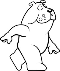 Obraz premium Bulldog Walking