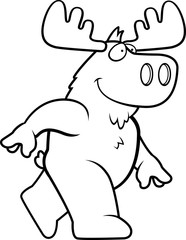 Moose Walking