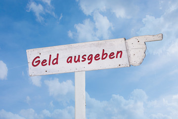 Schild 194 - Geld ausgeben