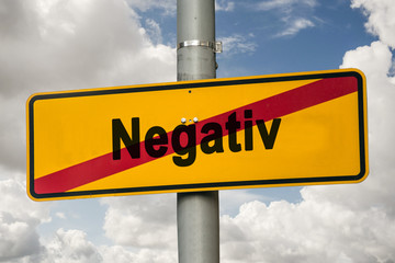 Obraz premium Schild 244 - Negativ