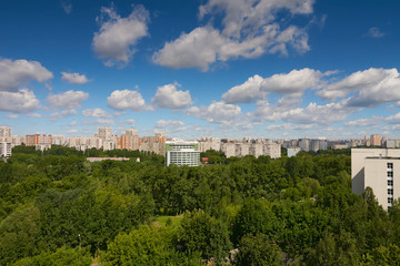 Fototapeta na wymiar Summer view in Moscow
