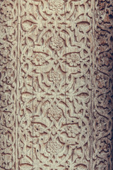 Wooden door Arabic decorations
