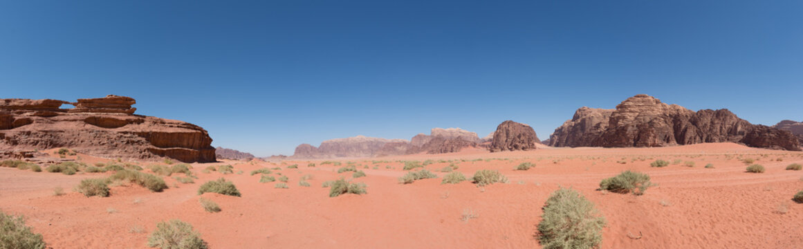 Panorama in the Wadi Rum