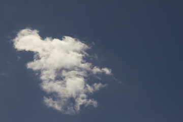 White cloud on a blue sky
