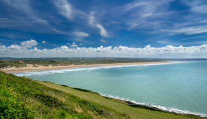 A popular place for outdoor activities is Croyde Beach. Devon. England