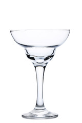 Empty glass isolated on a white