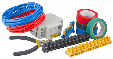 A bunch of electrical tools