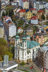 view of Church of St. Mary Magdalene,Karlovy Vary