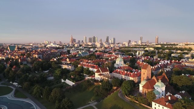 Warszawa z drona