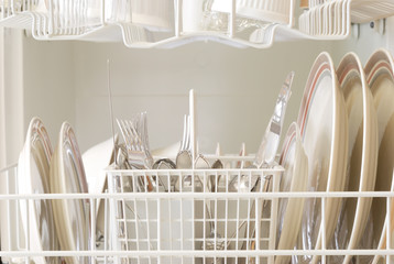 Dishwasher With Clean Dishes
