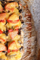 Meat dish with cheese and vegetables from the oven