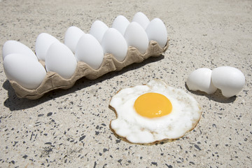 Fry an egg on the sidewalk day