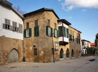 Old street in Nicosia. Cyprus