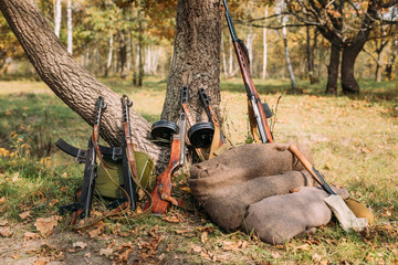 Soviet Russian Military Ammunition Weapon Of World War II. PPS-4