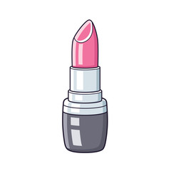 Pink lipstick vector isolated.