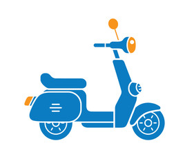Scooter vector icon isolated.