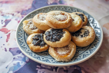 Traditional Czech wedding small round cookies
