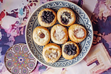 Traditional Czech wedding small round cookies
