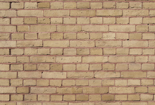 Wall of clay brick texture