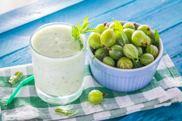 Fruity smoothie with gooseberry