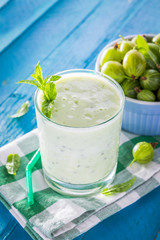 Fruity smoothie with gooseberry
