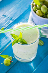 Fruity smoothie with gooseberry