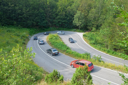 Mountain Hairpin Turn, Montenegro