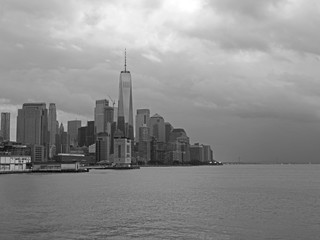 Naklejka premium Lower Manhattan in New York City